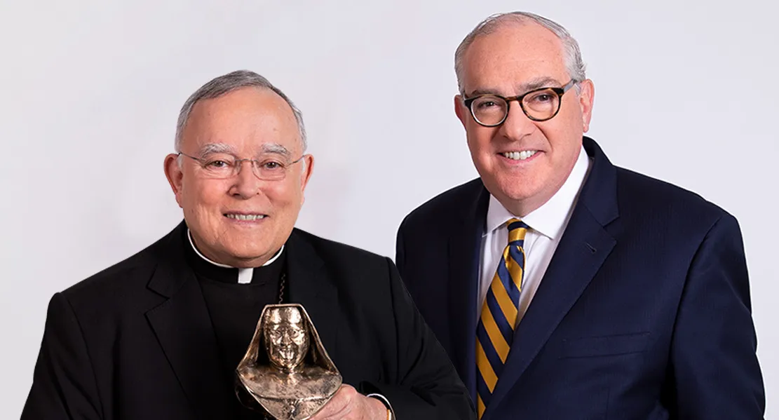 Archbishop Charles J. Chaput receives first annual Mother Angelica Award from EWTN CEO Michael P. Warsaw.?w=200&h=150